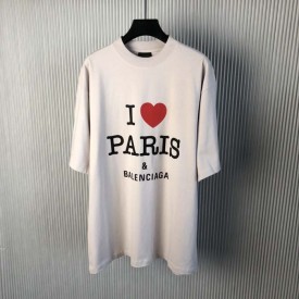 Replica I Love Paris & Balenciaga T-shirt