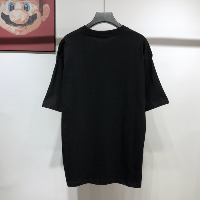 Balenciaga Lion S Laurel Large Fit T-shirt Black