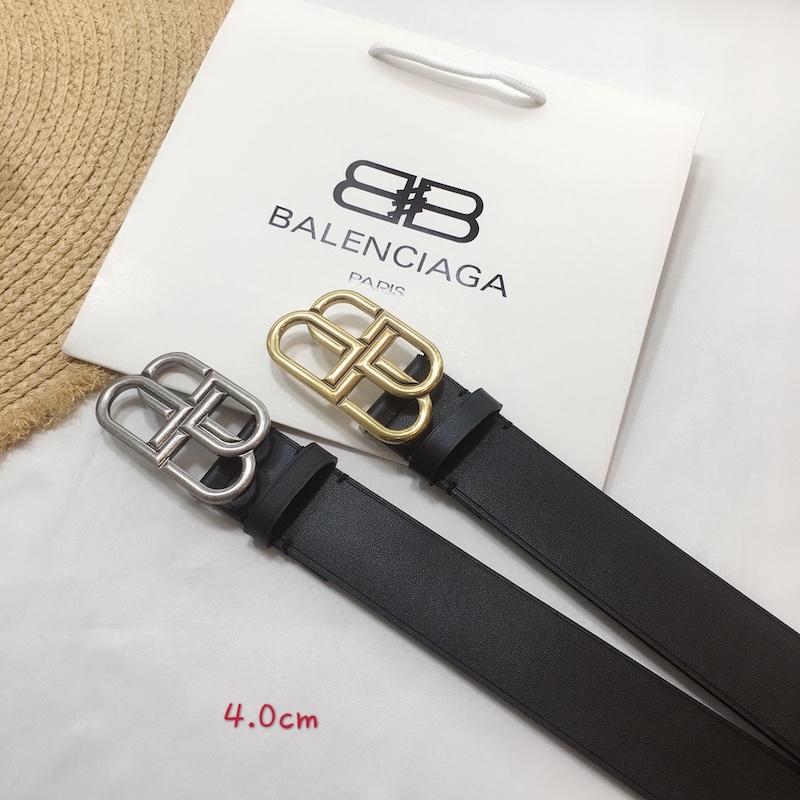 Balenciaga BB Large Belt Black / Silver