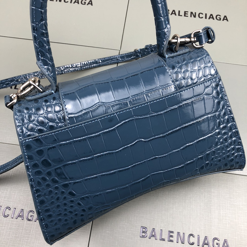 Balenciaga Women's Hourglass Xs Handbag in Blue