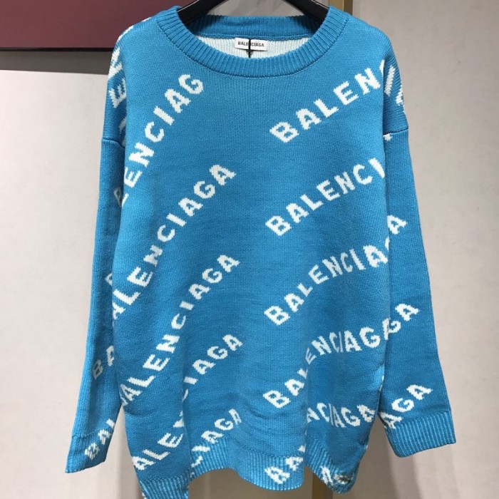 Balenciaga Blue Sweater Flash Sales, UP TO OFF cirugiaendoluminal.com