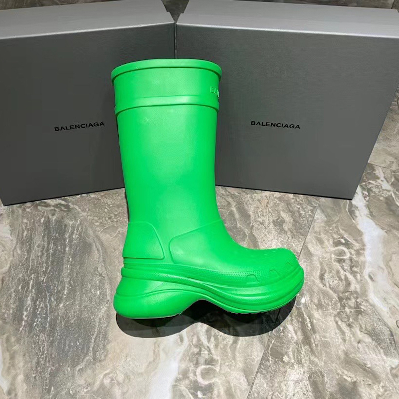 Balenciaga Crocs™ Boot in Green