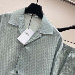 replica Dior Oblique Short-Sleeved Shirt Silk