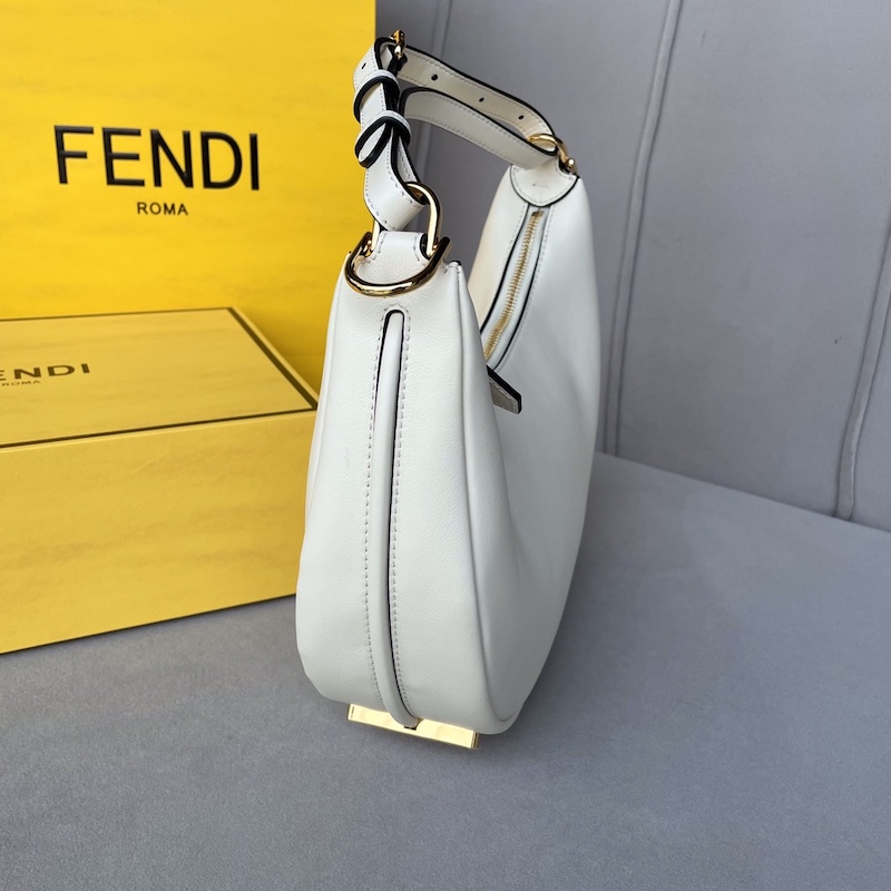 Fendi Fendigraphy Small White leather bag