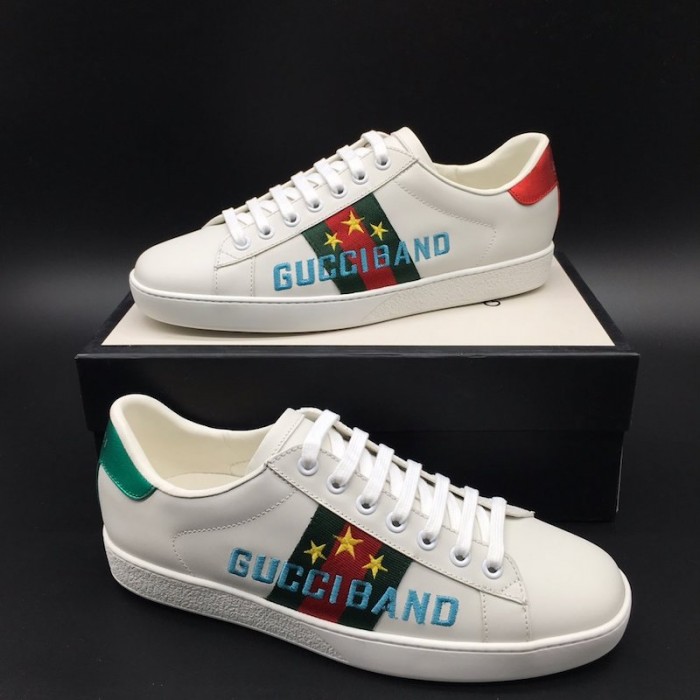 Ace embroidered sneaker with Gucci Band