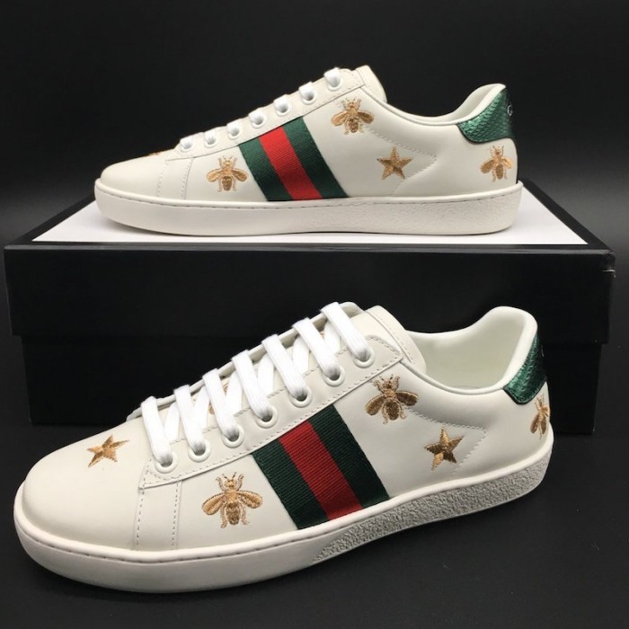 Gucci Men's Ace embroidered sneaker with bees and stars