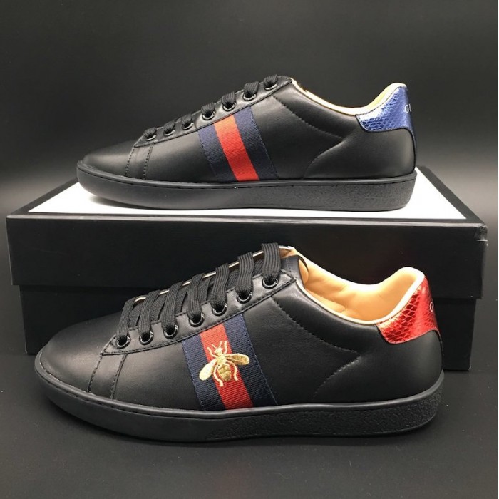 gucci shoes bee black