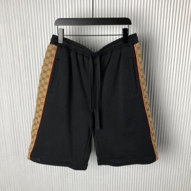Replica Gucci Cotton jersey shorts with GG