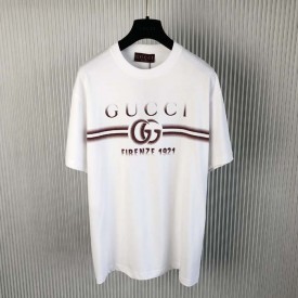 Replica Gucci Cotton jersey T-shirt with Gucci print