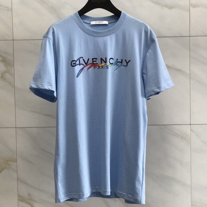 Givenchy Signature T shirt Blue