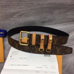 Replica LV Monogram Signature 35MM Belt