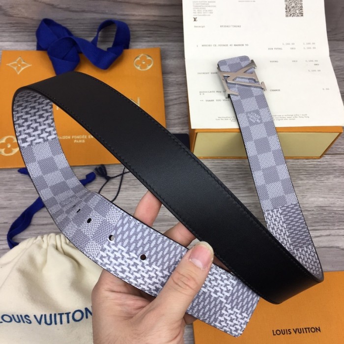Louis Vuitton Initiales belt Damier Graphite authentic Unboxing