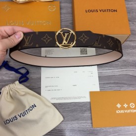 Louis Vuitton LV Flowergram 25mm Belt Monogram Canvas. Size 90 cm