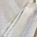 Replica Louis Vuitton Monogram Long-Sleeved Silk Shirt