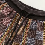 Replica Louis Vuitton Damier Cotton Knit Shorts