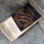 Replica Louis Vuitton Monogram Printed Denim Shirt