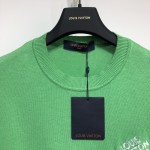 Replica Louis Vuitton Signature Short-Sleeved green