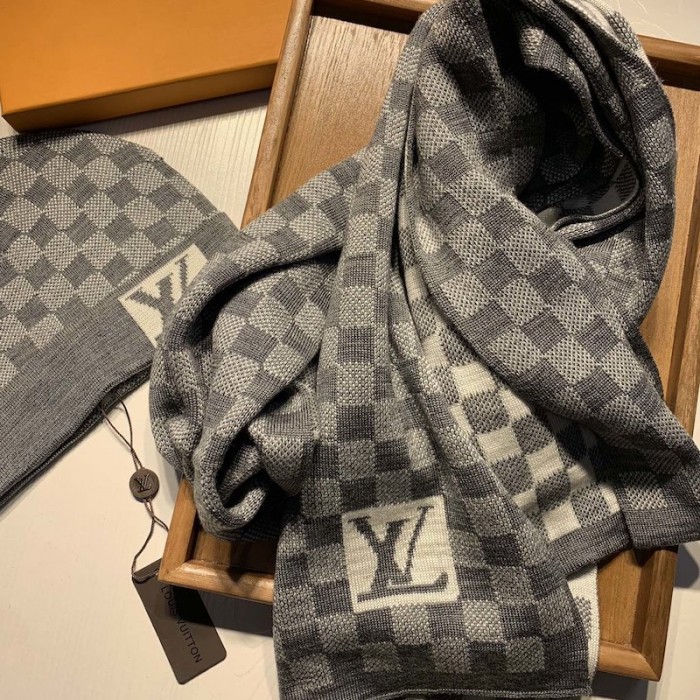 Louis Vuitton , Hat and scarf combo super rare to