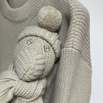 Louis Vuitton Teddy puppet toy doll knit sweater, c99