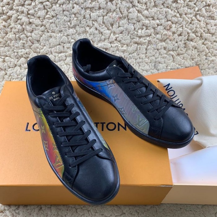 Louis Vuitton LV Monogram Leather Iridescent Luxembourg Sneakers