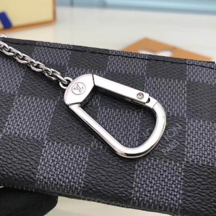 Louis Vuitton DAMIER GRAPHITE Key Pouch (N60155)