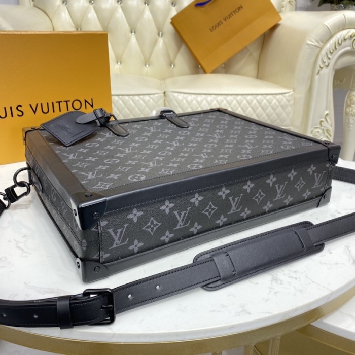 Louis Vuitton 2021 Monogram Eclipse Soft Trunk Briefcase - Black Briefcases,  Bags - LOU554714