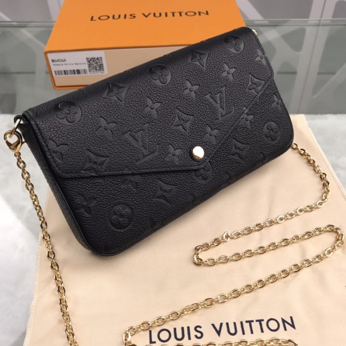 Louis Vuitton Pochette Felicie Bi Color Empreinte Turtledove