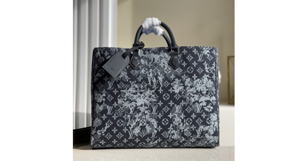 Louis Vuitton Grand Sac Bag Monogram Tapestry Canvas at 1stDibs