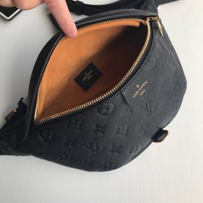 Louis Vuitton Monogram Empreinte Bum Bag Black Noir Leather Travel
