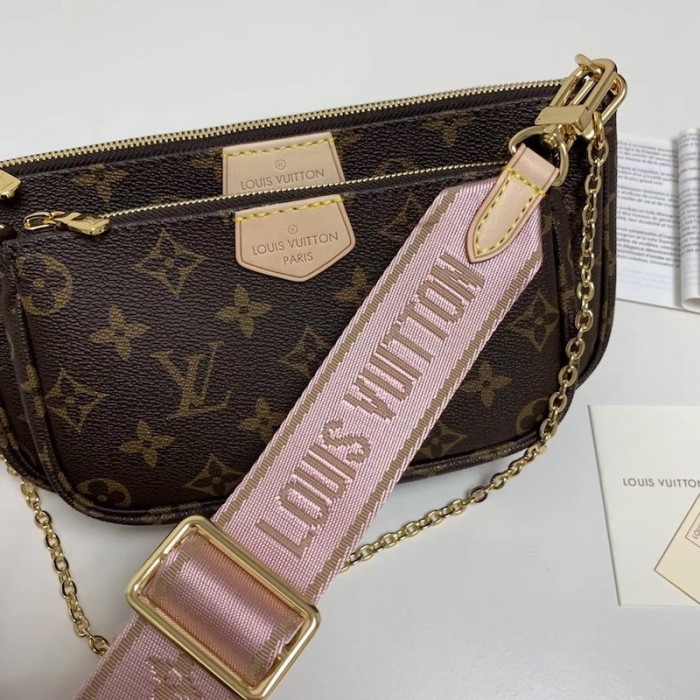 Louis Vuitton BAG STRAP only Clunny pink Luxury Bags  Wallets on  Carousell