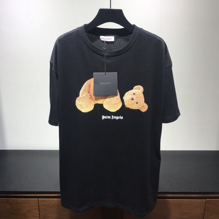 Palm Angels Bear Short Sleeves T-shirt Black / Brown