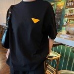Replica Prada triangle-logo jersey T-shirt