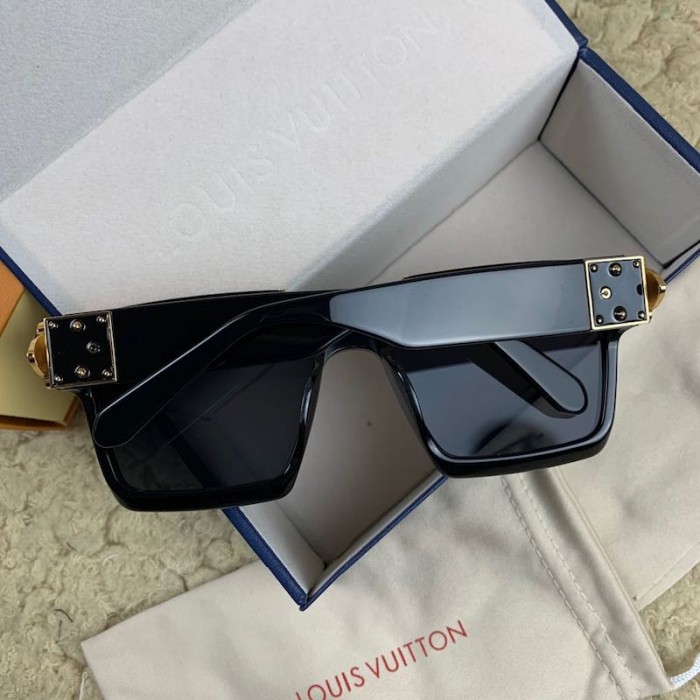 sandsynlighed strømper stun LV Millionaires Sunglasses Black